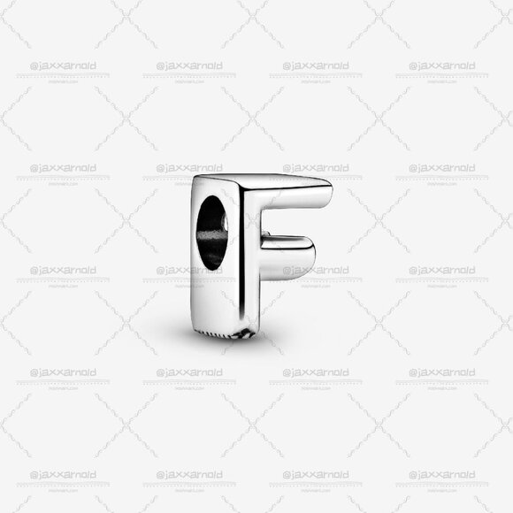 Pandora Letter F Alphabet Charm - Picture 1 of 6